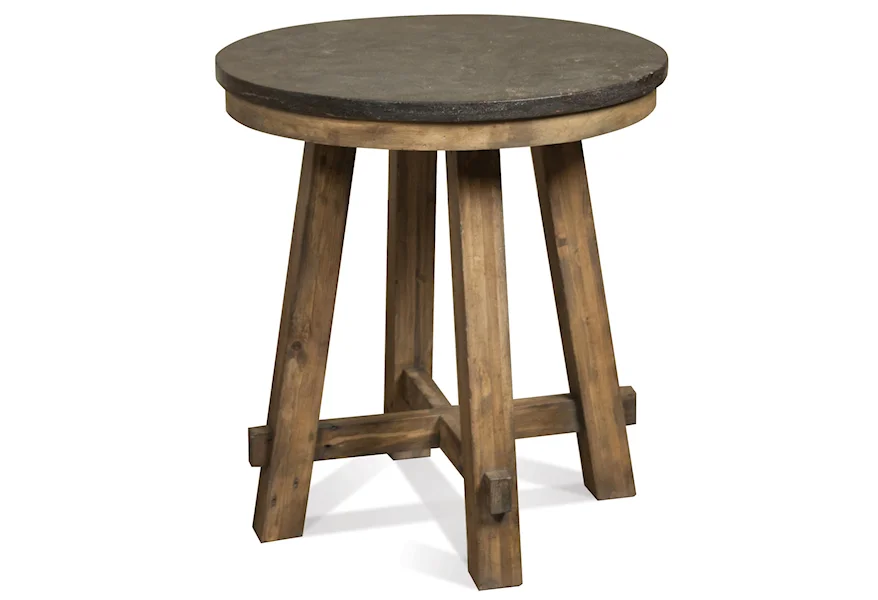 Weatherford Round End Table by Riverside Furniture at Esprit Decor Home Furnishings